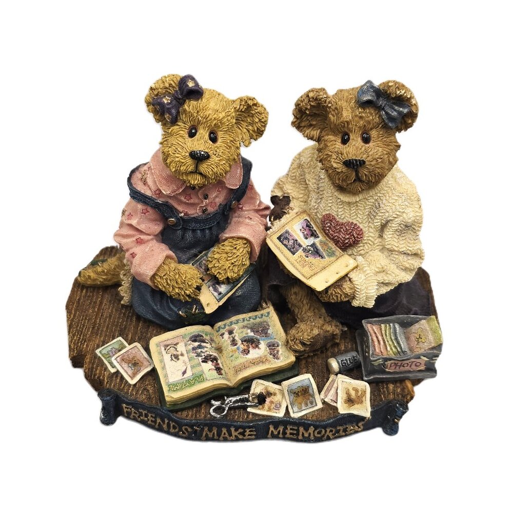 Boyds Bears Jen & Michelle Scrapbook Friends Premier Edition 352/1800 2003 FLAW
